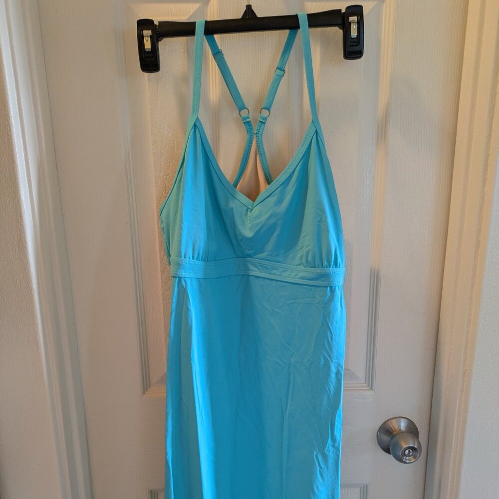 GUC Athleta Shorebreak Swim Dress Medium Aqua